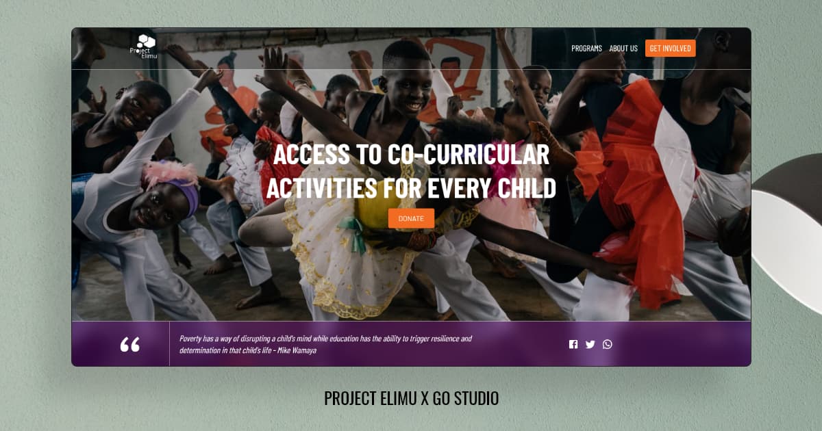 Project Elimu Website Design